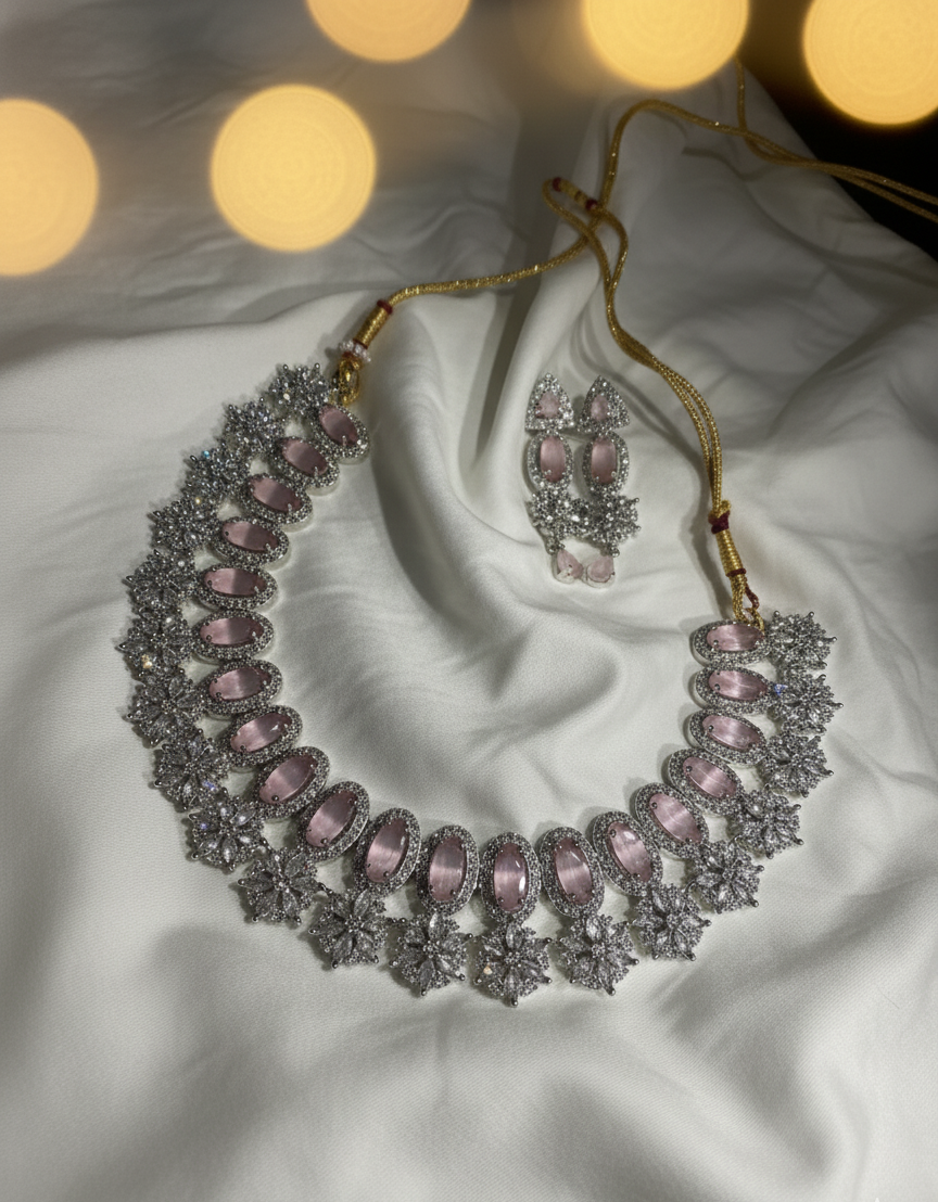 Pushya Nakshatra Abhimantrit Rose Quartz Jewellery in Pure Silver – For Beauty, Radiance & Attraction