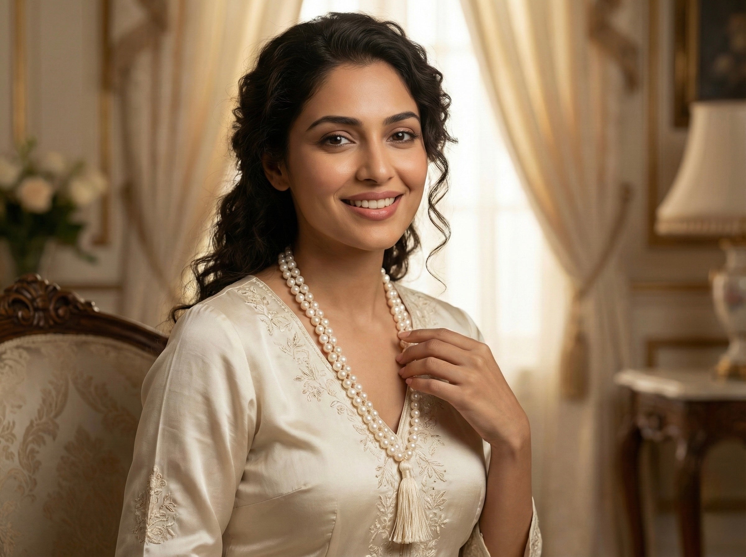 Chandra Siddh Freshwater Pearl Mala