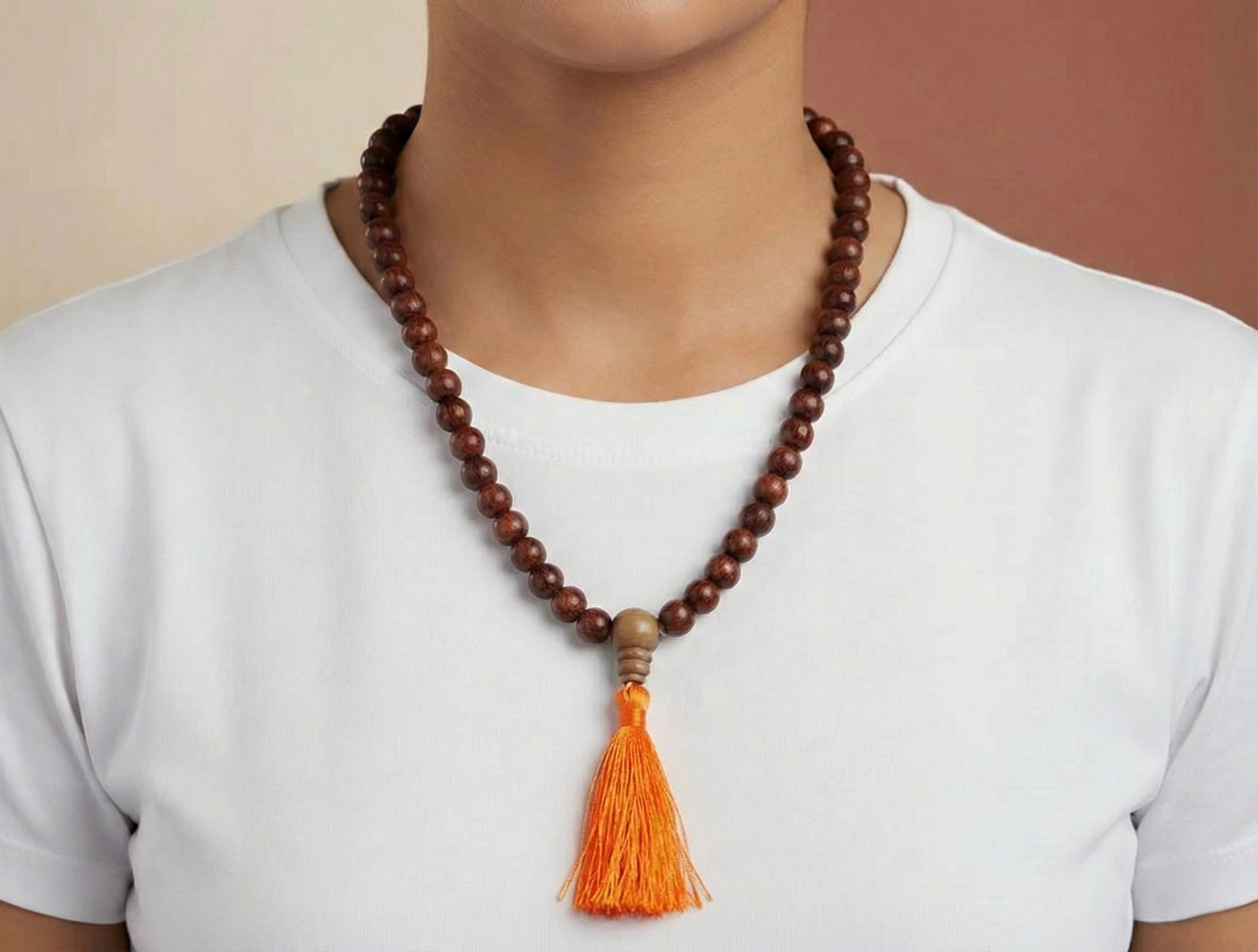 Laal Chandan Kavach Mala – 15 mm | 108 Big Beads