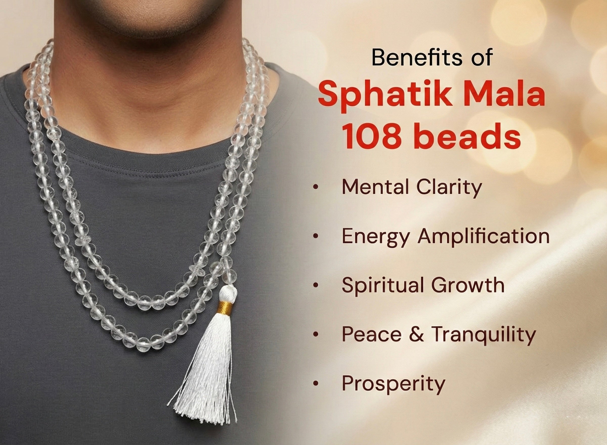 PURE Siddh/Abhimantrit Sphatik Mala