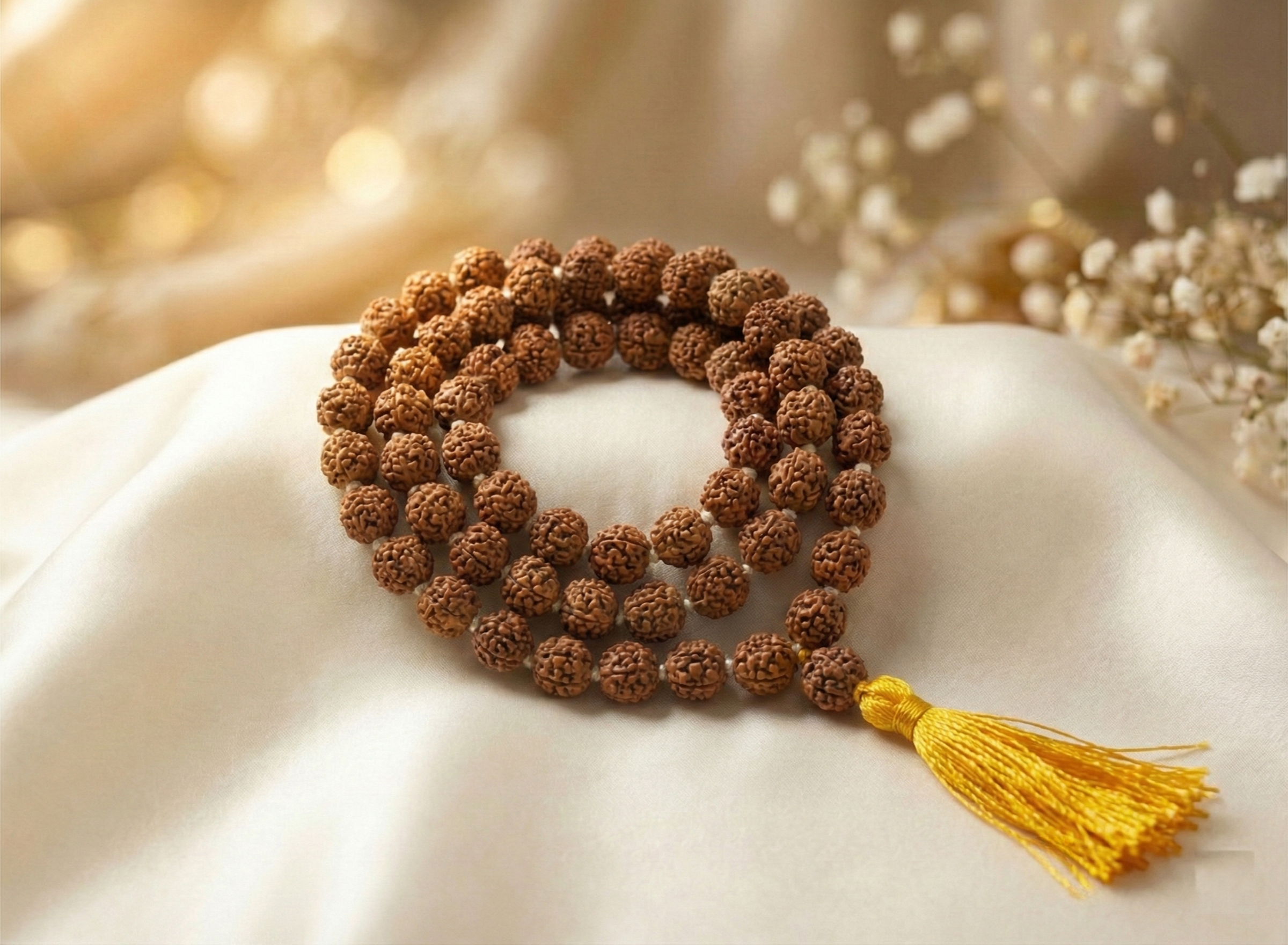 Pure Panchmukhi indonesian Rudraksha Jaap Mala