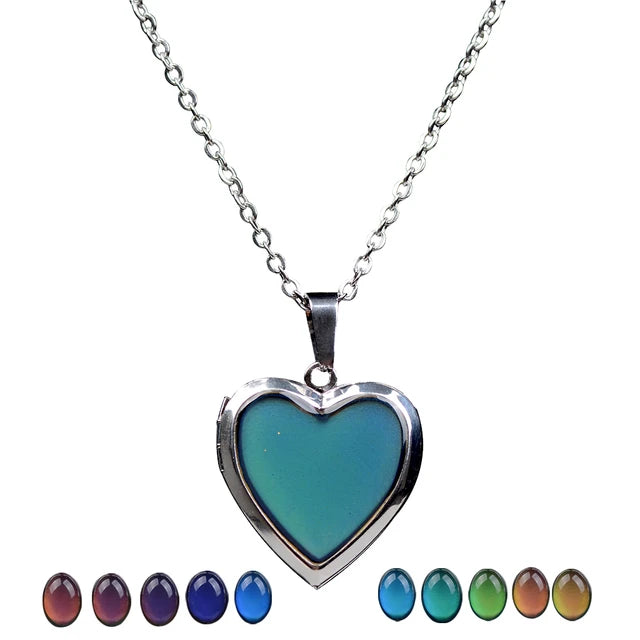 Mood Sensitive Colour Changing Photo Locket kavach - Free Chain