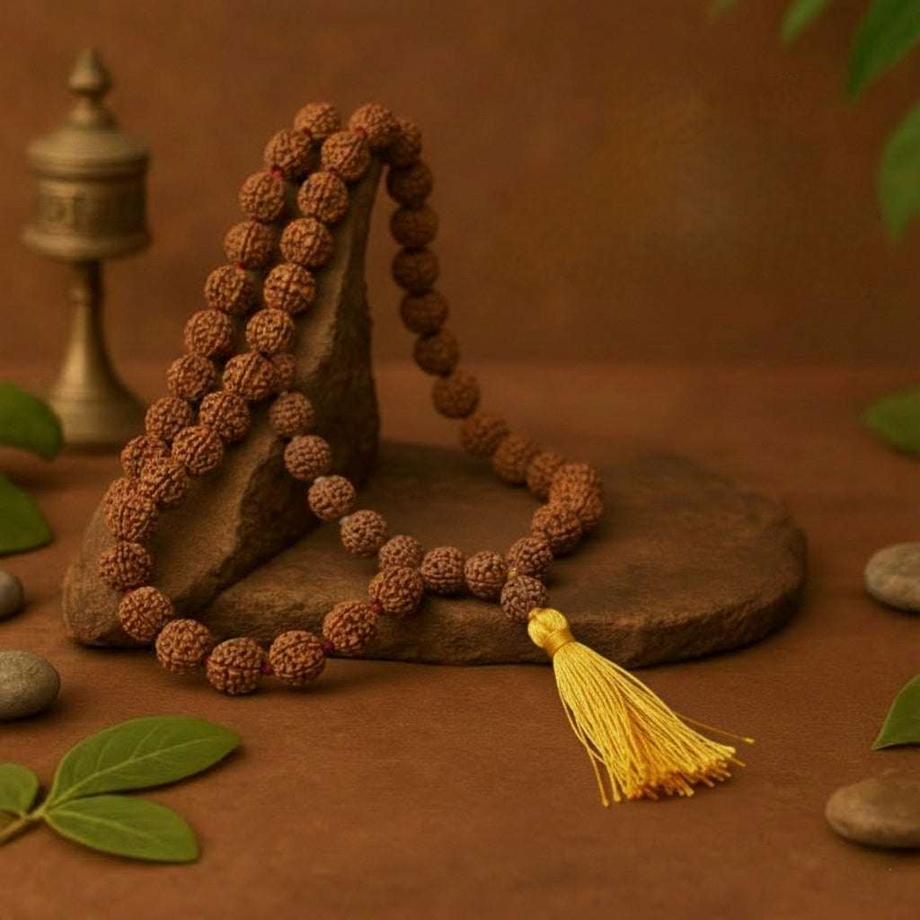 Pure Panchmukhi indonesian Rudraksha Jaap Mala