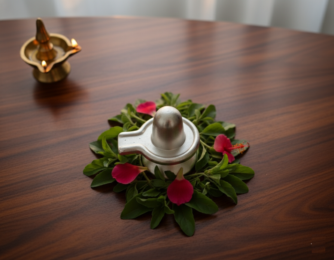 Full Parad Shivling with Free stand (Energised & Abhimantrit)