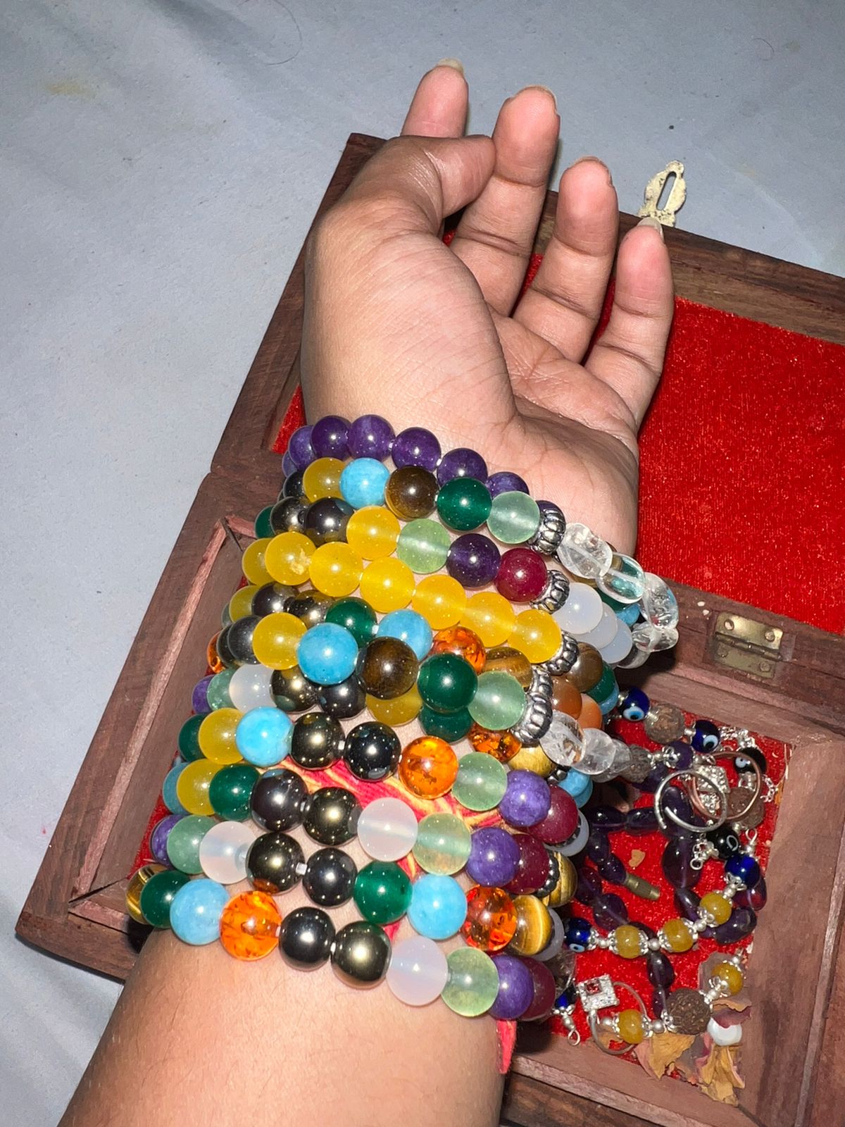 Abhimantrit Navratna / Grah-Shanti Healing Bracelet