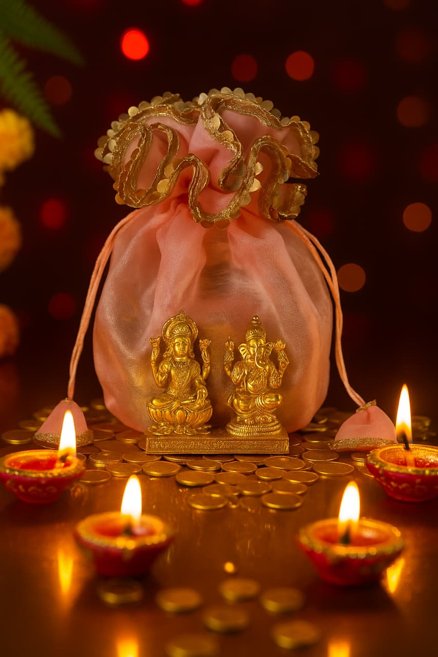 Mahalakshmi Rajyog DhanVarsha Potli – Diwali Special (Abhimantrit & Siddh by Lakshmi Sukt Sadhana) 💰✨