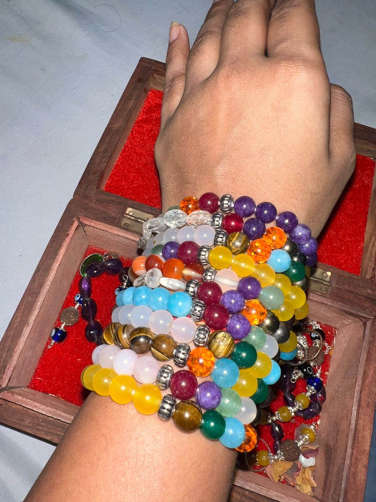 Abhimantrit Navratna / Grah-Shanti Healing Bracelet
